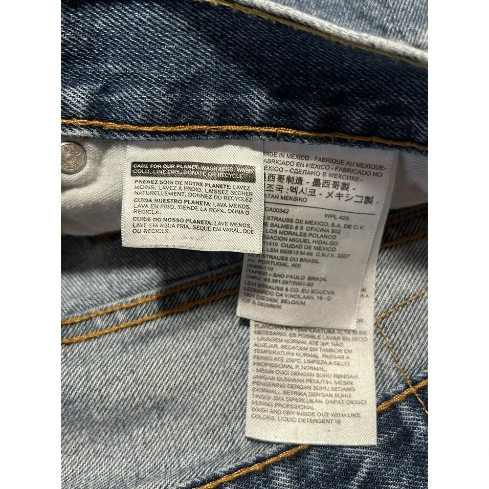 Levis Jeans Mens Size 40x30 Blue Denim Medium Wash 550 Relaxed Fit 100%‎ Cotton